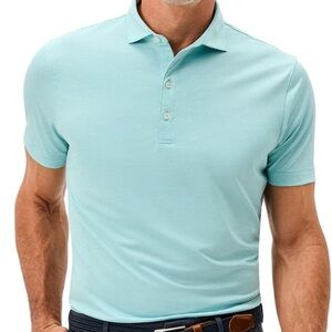 Johnnie-O Lyndonn Golf Polo in Peacock size Medium